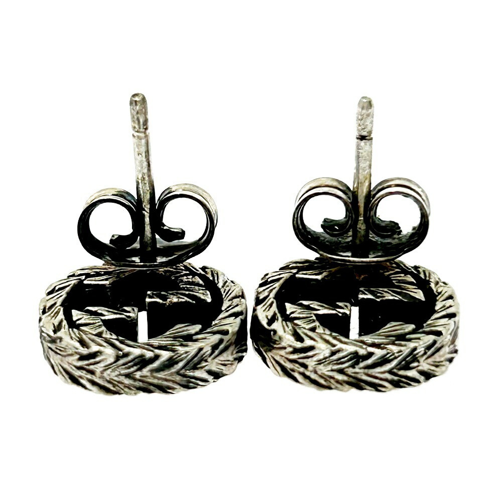 Gucci Silver Arabesque Interlocking Gg Earrings - image 6